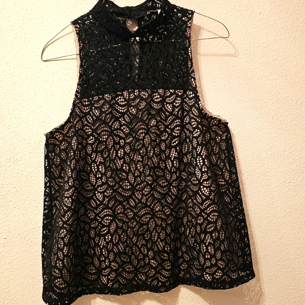 Express Black lace tank - Size medium